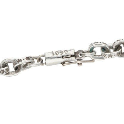 Chrome Hearts PAPER CHAIN Silver Bracelet 925 Size 7 Inch