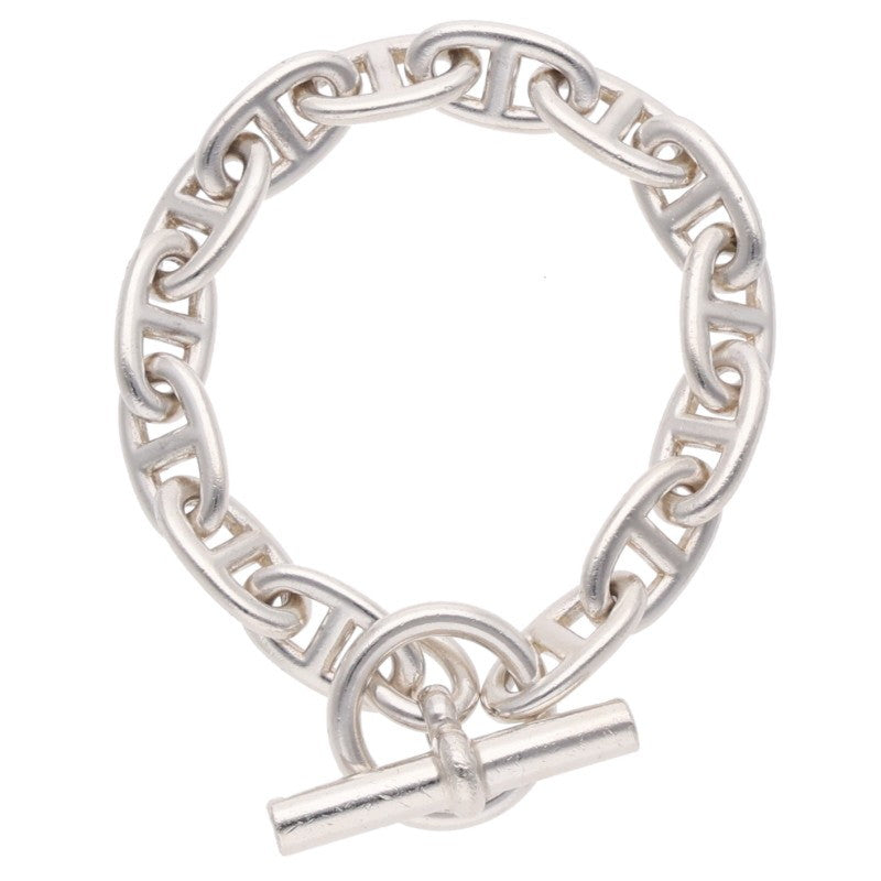 HERMES Chaine d'Ancre GM Silver Bracelet Size 14LINK
