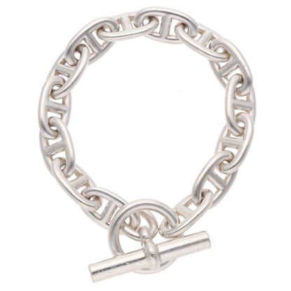HERMES Chaine d'Ancre GM Silver Bracelet Size 14LINK