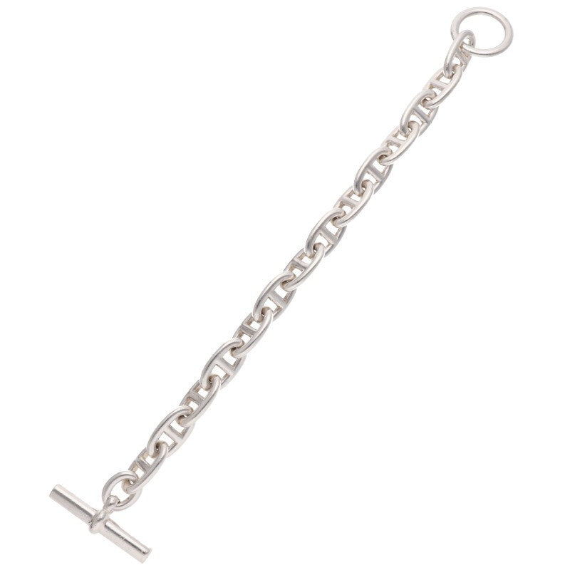 HERMES Chaine d'Ancre GM Silver Bracelet Size 14LINK
