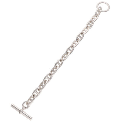 HERMES Chaine d'Ancre GM Silver Bracelet Size 14LINK