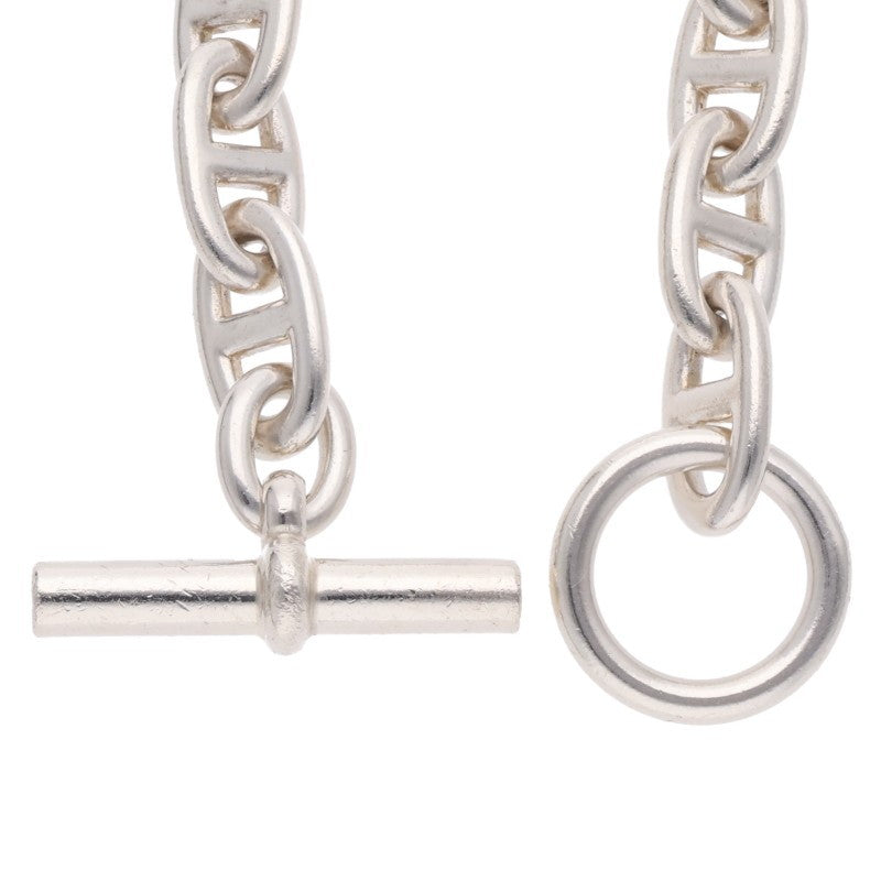 HERMES Chaine d'Ancre GM Silver Bracelet Size 14LINK