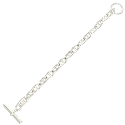HERMES Chaine d'Ancre GM Silver Bracelet Size 15LINK
