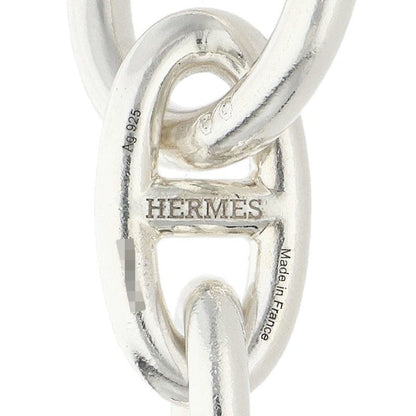 HERMES Chaine d'Ancre GM Silver Bracelet Size 15LINK