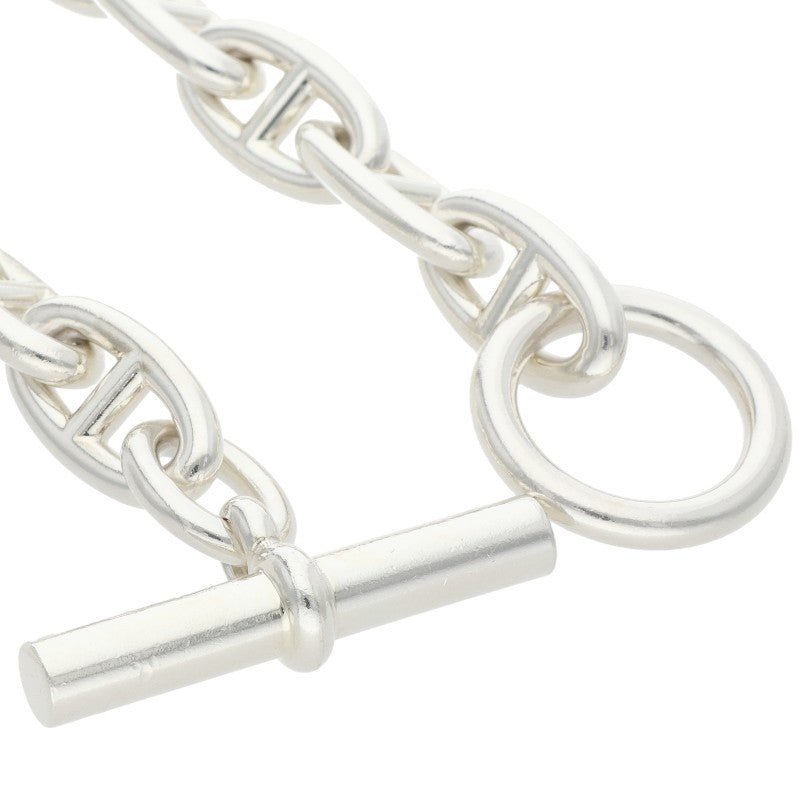 HERMES Chaine d'Ancre GM Silver Bracelet Size 15LINK