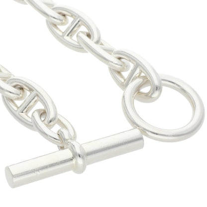 HERMES Chaine d'Ancre GM Silver Bracelet Size 15LINK