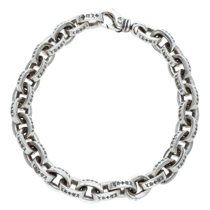 Chrome Hearts Large Paper Chain Silver Bracelet Size 8 Inch