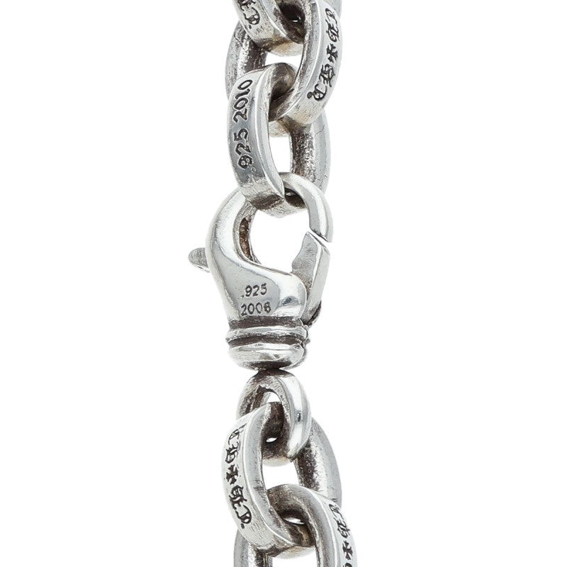 Chrome Hearts Large Paper Chain Silver Bracelet Size 8 Inch