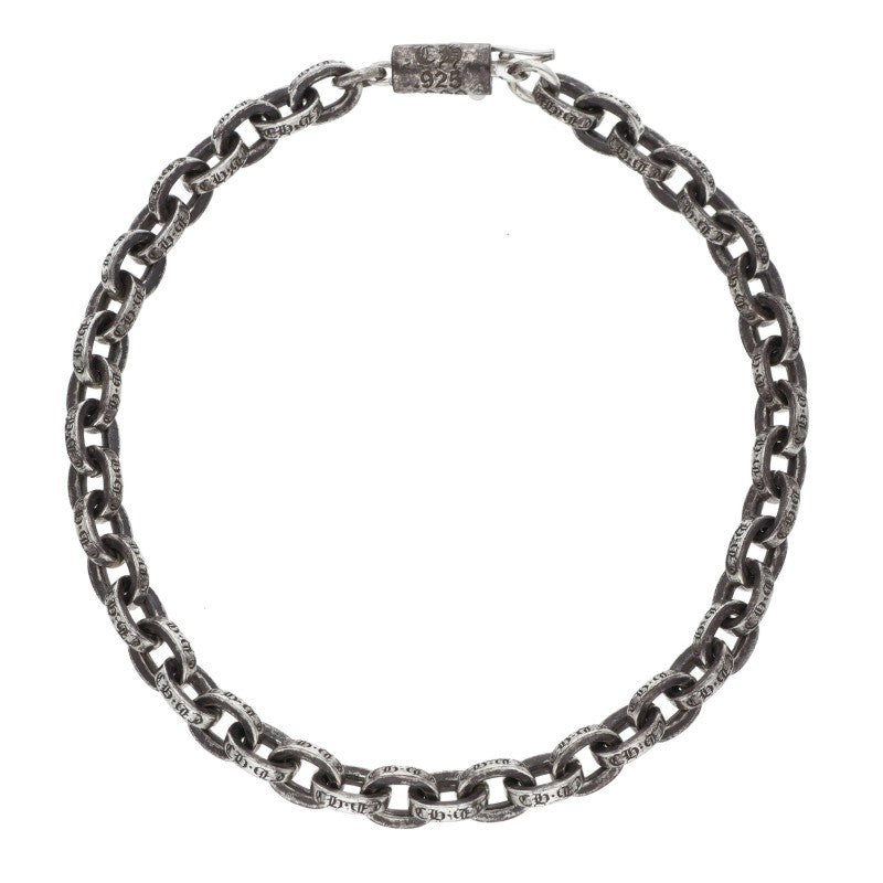 Chrome Hearts Paper Chain Silver Bracelet Size 7 Inch