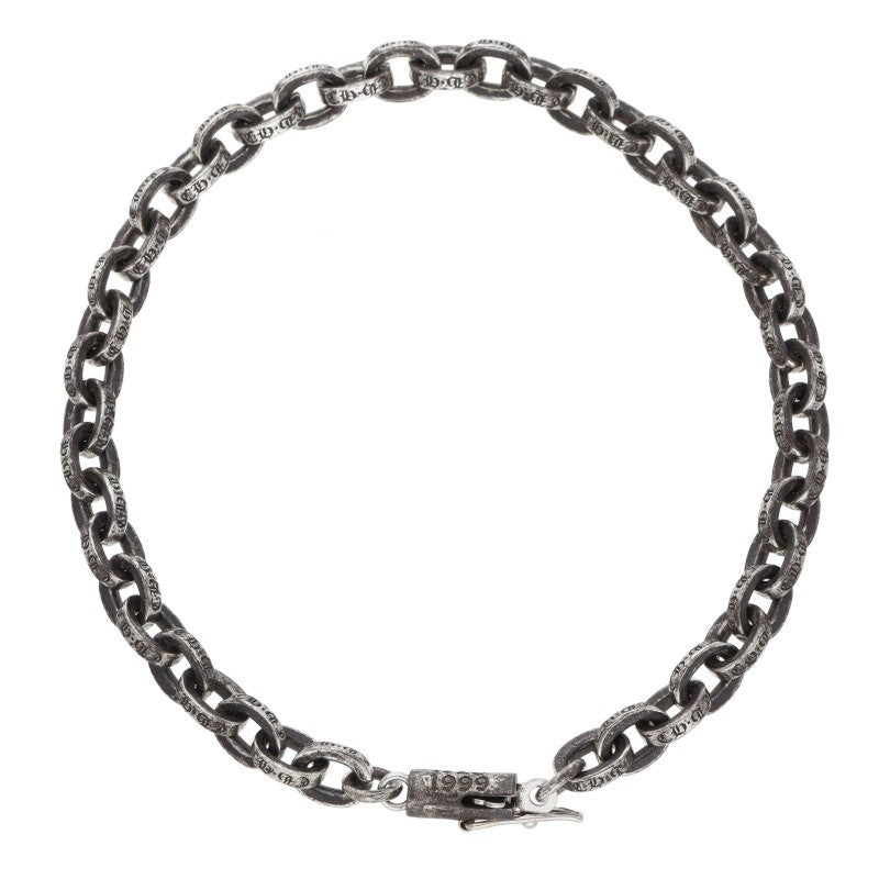 Chrome Hearts Paper Chain Silver Bracelet Size 7 Inch