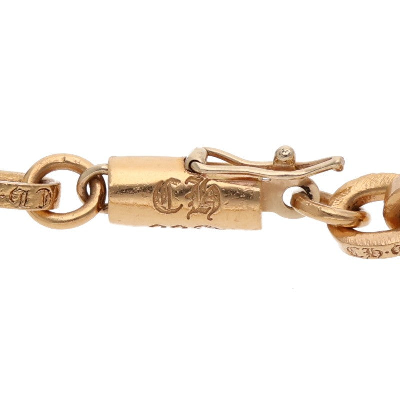 Chrome Hearts 22K Paper Chain Gold Bracelet Size 8 Inch