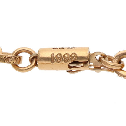 Chrome Hearts 22K Paper Chain Gold Bracelet Size 8 Inch