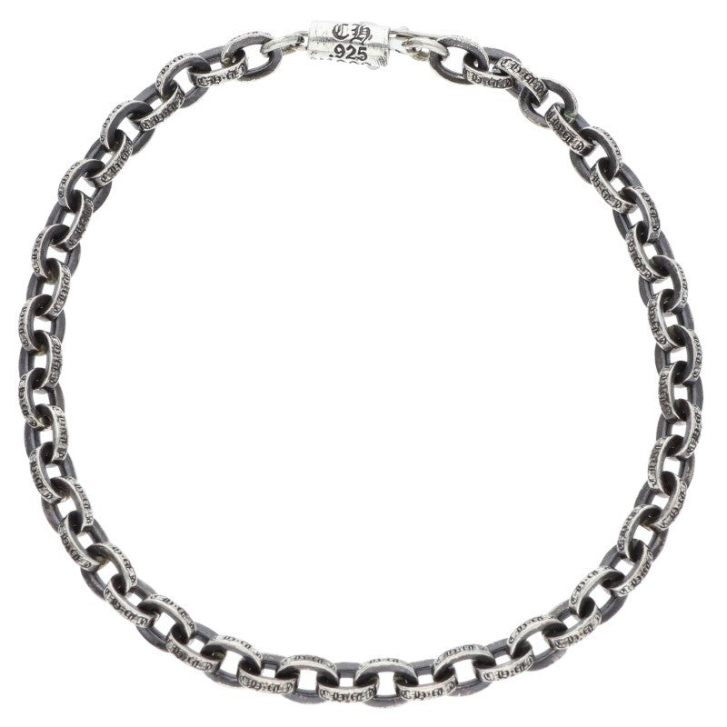 Chrome Hearts PAPER CHAIN Silver Bracelet Size 8 Inch