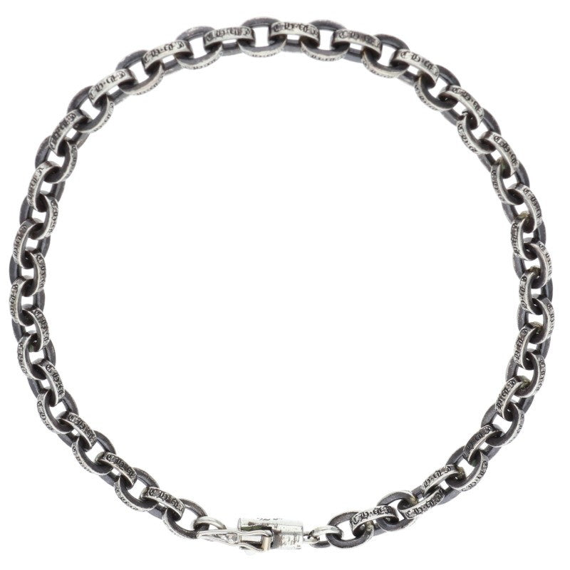 Chrome Hearts PAPER CHAIN Silver Bracelet Size 8 Inch