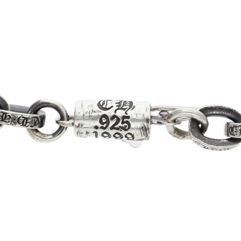 Chrome Hearts PAPER CHAIN Silver Bracelet Size 8 Inch