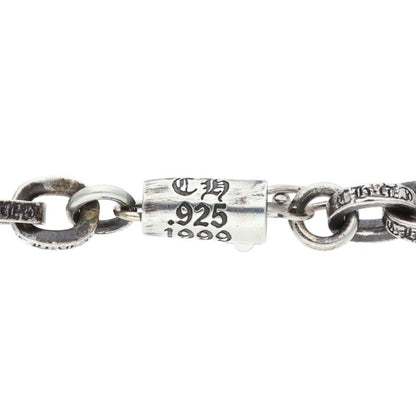 Chrome Hearts PAPER CHAIN Silver Bracelet Size 8 Inch