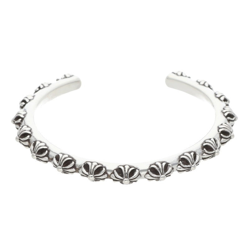Chrome Hearts BANGLE CROSS Silver Bracelet Belt Size M