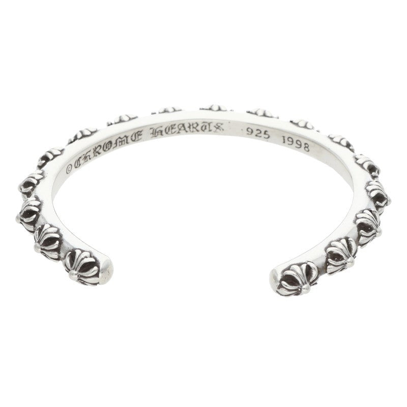 Chrome Hearts BANGLE CROSS Silver Bracelet Belt Size M