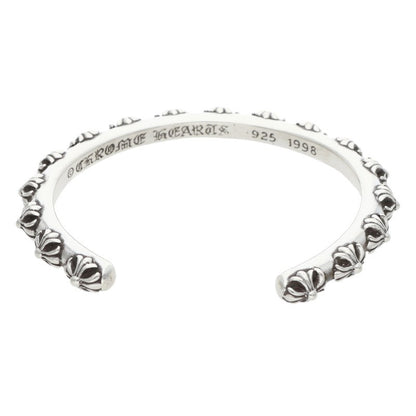 Chrome Hearts BANGLE CROSS Silver Bracelet Belt Size M