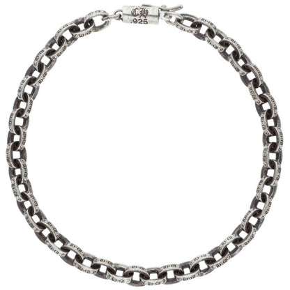 Chrome Hearts PAPER CHAIN Silver Bracelet Size 7 Inch