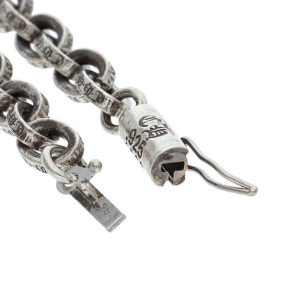 Chrome Hearts PAPER CHAIN Silver Bracelet Size 7 Inch