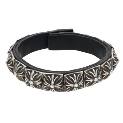 Chrome Hearts ZERO STUD SNGL ROW Bracelet Black/Silver