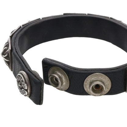 Chrome Hearts ZERO STUD SNGL ROW Bracelet Black/Silver
