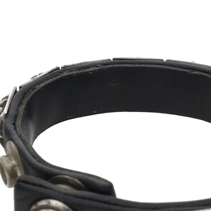 Chrome Hearts ZERO STUD SNGL ROW Bracelet Black/Silver