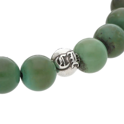 Chrome Hearts 8mm Turquoise Bead Bracelet Green/Silver