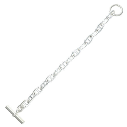 HERMES Chaine d'Ancre GM Silver Bracelet Size 15LINK