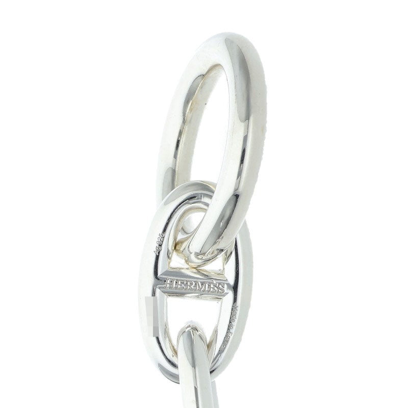 HERMES Chaine d'Ancre GM Silver Bracelet Size 15LINK
