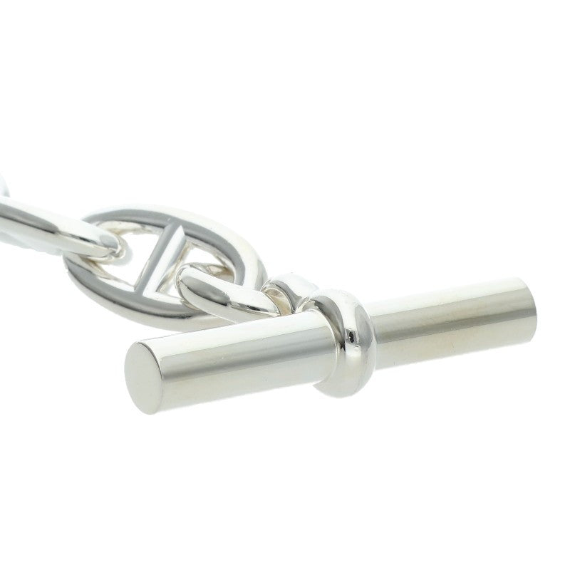 HERMES Chaine d'Ancre GM Silver Bracelet Size 15LINK