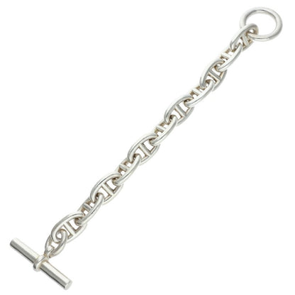 HERMES Chaine d'Ancre TGM Silver Bracelet Size 11LINK