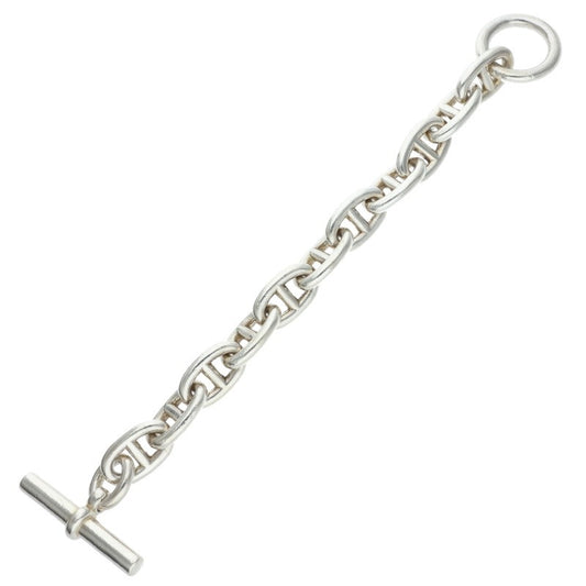 HERMES Chaine d'Ancre TGM Silver Bracelet Size 11LINK