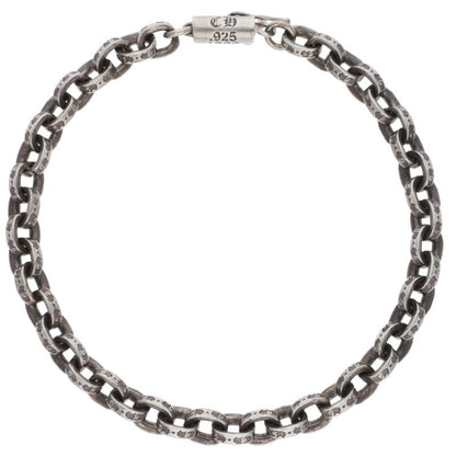 Chrome Hearts PAPER CHAIN Silver Bracelet Size 7 Inch