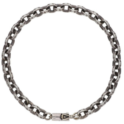 Chrome Hearts PAPER CHAIN Silver Bracelet Size 7 Inch