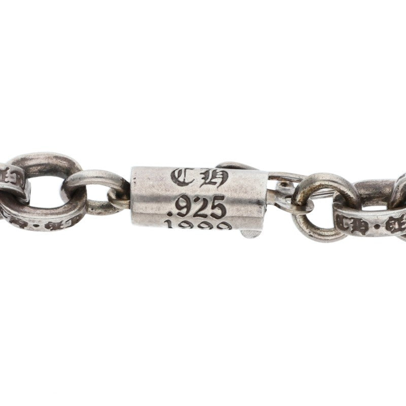 Chrome Hearts PAPER CHAIN Silver Bracelet Size 7 Inch