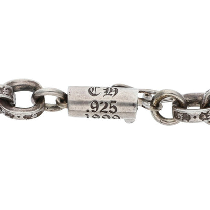Chrome Hearts PAPER CHAIN Silver Bracelet Size 7 Inch