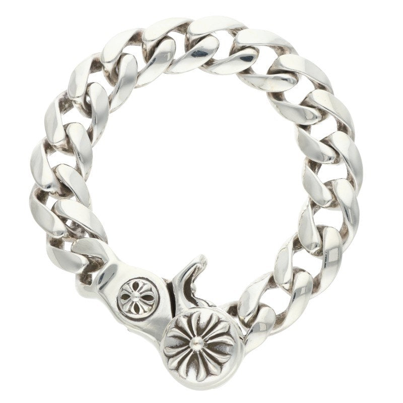 Chrome Hearts CLSC CHN LNK Silver Bracelet Size 15LINK