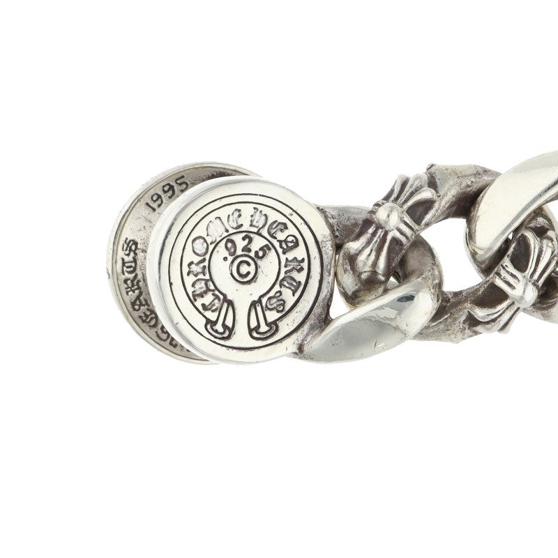 Chrome Hearts FNCY CHN LNK Silver Bracelet Size 15LINK