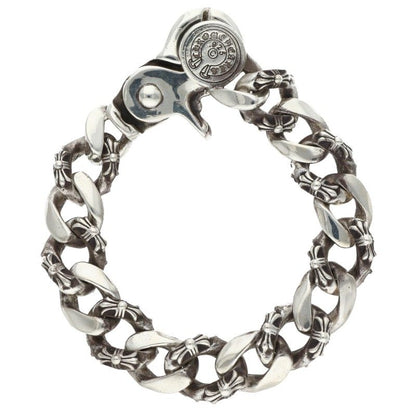 Chrome Hearts FNCY CHN LNK Fancy Silver Bracelet Size 15LINK