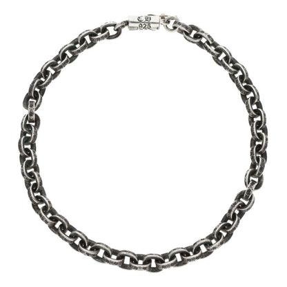 Chrome Hearts Paper Chain Bracelet Silver Size 8 Inch