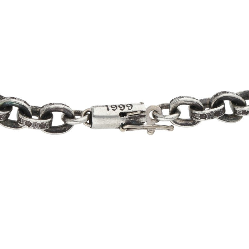 Chrome Hearts Paper Chain Bracelet Silver Size 8 Inch