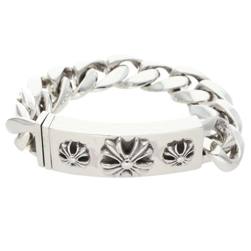 Chrome Hearts ID 3CHX Silver Bracelet Size 11LINK