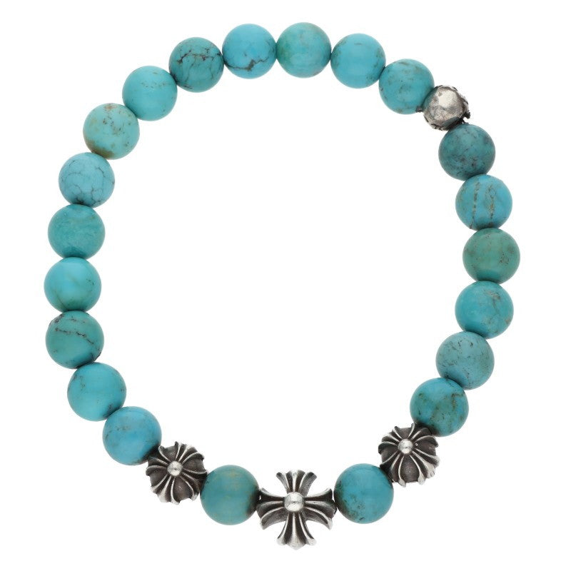 Chrome Hearts 8mm BEAD13 Turquoise Bead Bracelet Multi