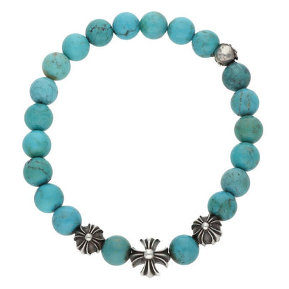 Chrome Hearts 8mm BEAD13 Turquoise Bead Bracelet Multi