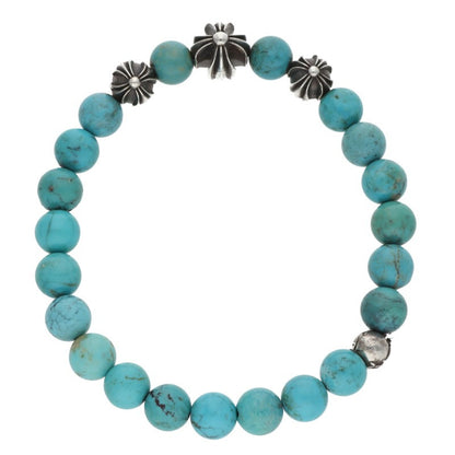 Chrome Hearts 8mm BEAD13 Turquoise Bead Bracelet Multi