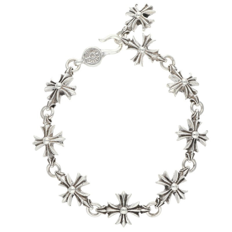 Chrome Hearts CO CH PLUS Cutout Silver Bracelet Size 9LINK