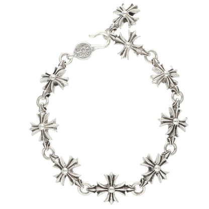 Chrome Hearts CO CH PLUS Cutout Silver Bracelet Size 9LINK