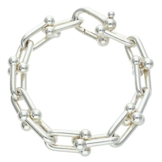 TIFFANY&Co. HardWear Large Link 925 Silver Bracelet Size L